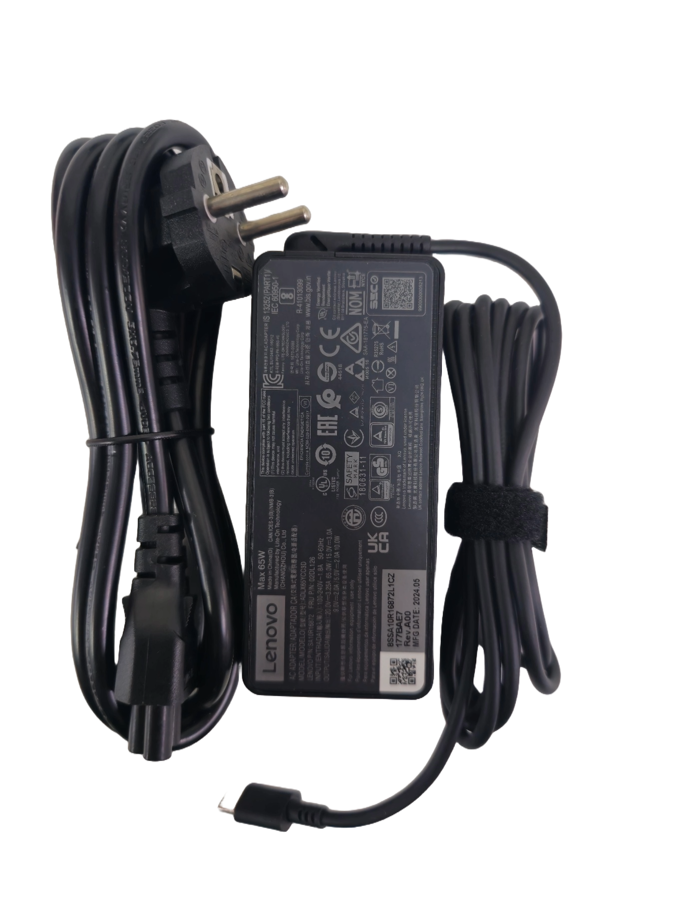 Оригинално зарядно за лаптоп LENOVO 65W TYPE-C / 20V / 3.25A