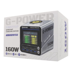 MECHANIC G-Power 160W GaN зарядна станция с 15W безжично + 8+1 дигитален дисплей (220V EU)
