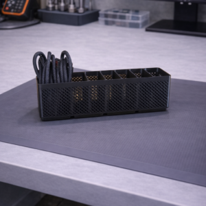 Органайзер за кабели Rugged 1x4 - модулен държач за кабели с 8 слота
