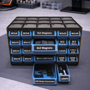 Модулен органайзер за дребни части с 20 чекмеджета Rugged 3x5