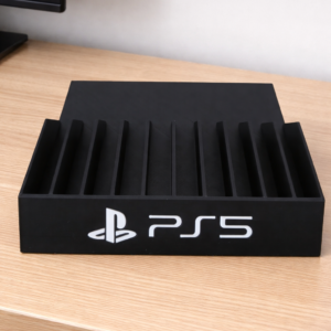 Органайзер за PS5 игри - Стойка за съхранение на 10 PlayStation 5 диска - черна