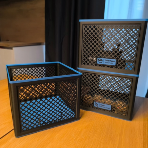 Голяма кутия за съхранение X-Large (Stackable Storage Basket) - черно и синьо