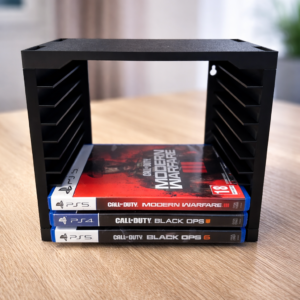 Кула за съхранение на игри - стойка за 10 броя (stackable, за стена)