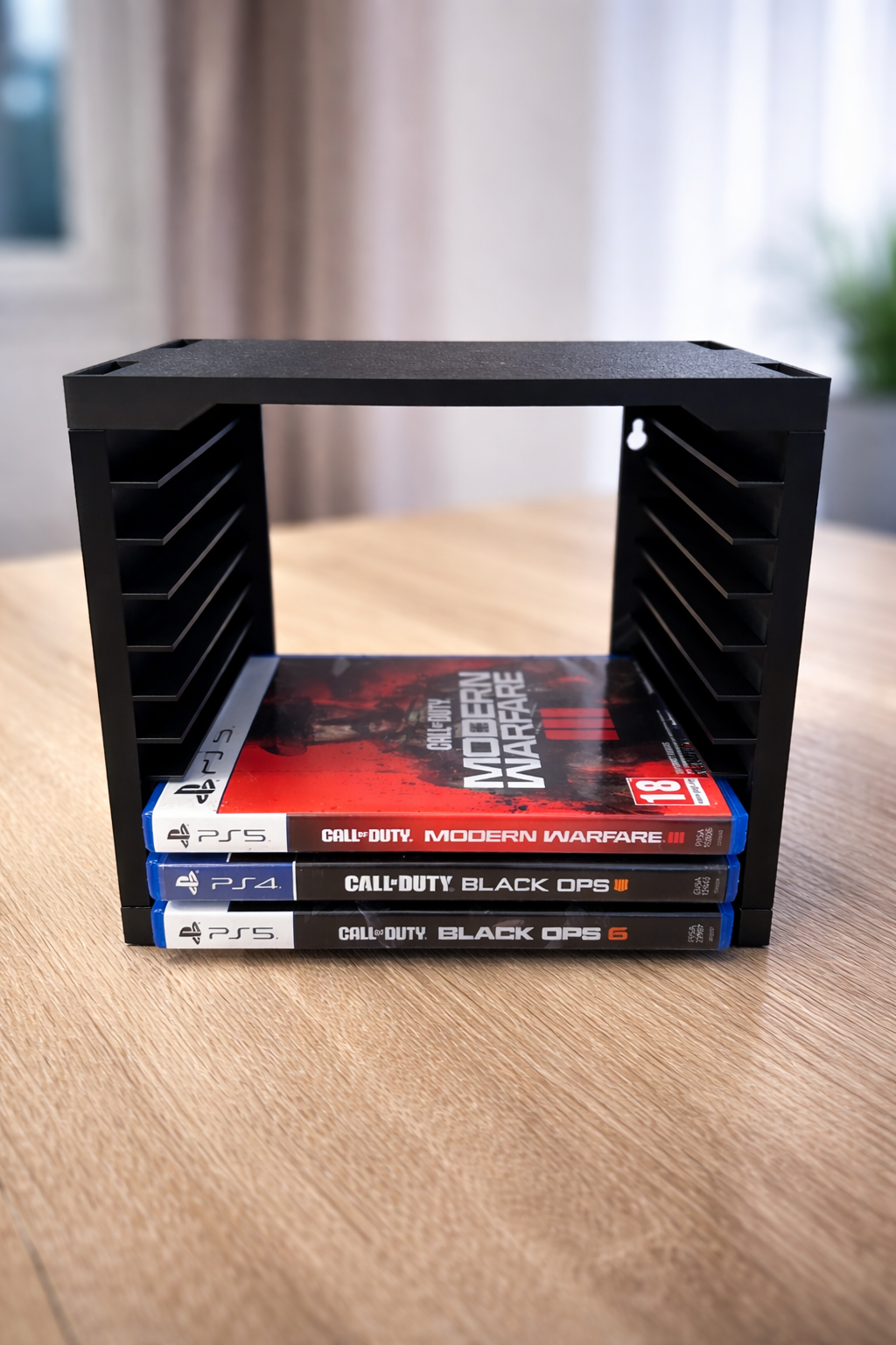 Кула за съхранение на игри - стойка за 10 броя (stackable, за стена)