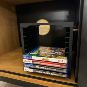 Кула за съхранение на игри - стойка за 10 броя (stackable, за стена)